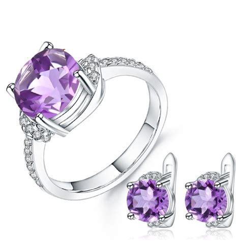 Purple Amethyst Gemstone Jewelry Sets | Muduh Collection