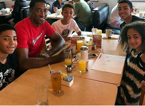 Former Basketball Player, Scottie Pippen With His Family