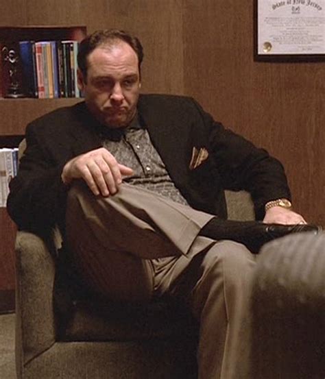 The Sopranos: Tony's Black Jacket and Khakis » BAMF Style