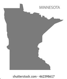 Minnesota Usa Map Grey Stock Vector (Royalty Free) 462398617 | Shutterstock