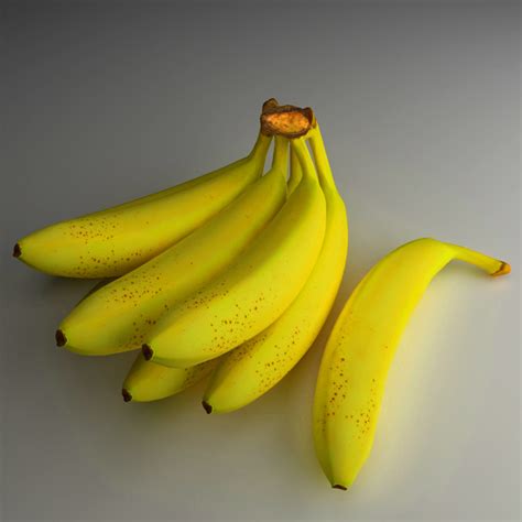 3d banana fruits model