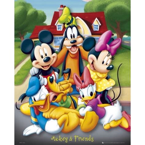 Mickey & Friends Poster Print by Disney (24 x 36) - Walmart.com ...