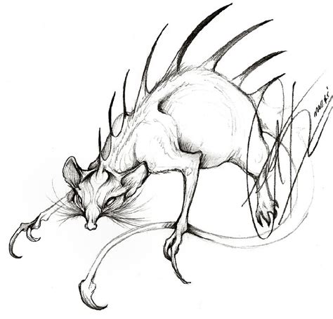 Scary Rat Drawing at GetDrawings | Free download