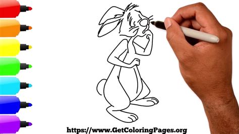 How to Draw Winnie The Pooh Rabbit - YouTube