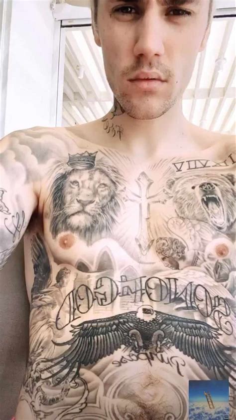 Justin Bieber Shows Off All of His Tattoos on Instagram