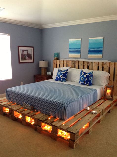 15 Unique DIY Wooden Pallet Bed Ideas | Diy pallet bed, Pallet furniture, Wooden pallet beds