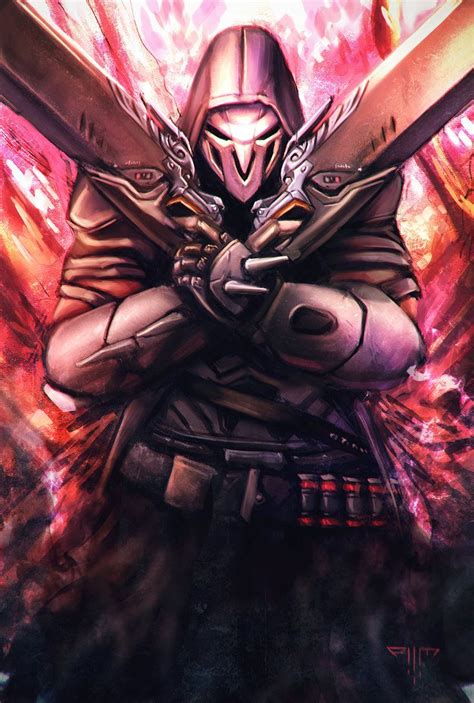 Overwatch - Reaper by AIM-art | Overwatch reaper, Overwatch wallpapers, Overwatch