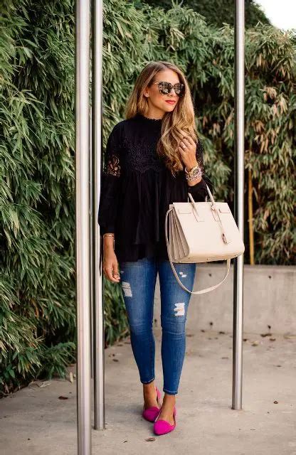 23 Women Outfit Ideas With Pink Shoes For This Season - Styleoholic