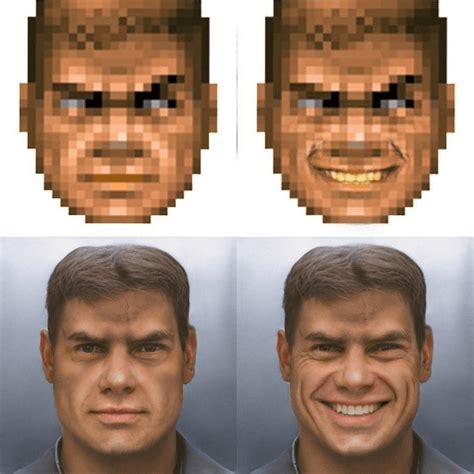 Doomguy Sprite Face