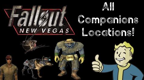 ALL Companions Locations! - Fallout: New Vegas - YouTube