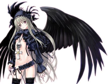 Anime dark angel wings |See To World