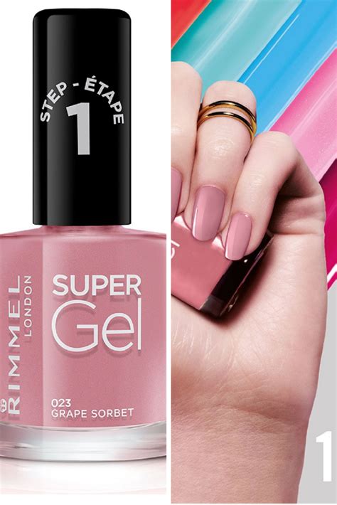 Rimmel London Super Gel Nail Polish, 23 Grape Sorbet, 12ml