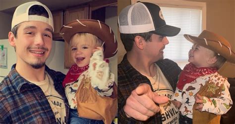 Noah Thompson All Smiles In Adorable New Halloween Photos With His 2-Year-Old Son Walker - Music ...