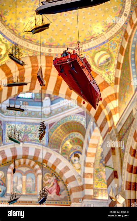 Notre Dame de la Garde basilica interior, HDR Image Stock Photo - Alamy