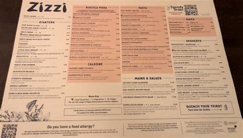 Zizzi Bournemouth's full menu online