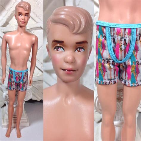 VINTAGE JAPAN MATTEL BARBIE KEN DOLL OOAK BY JOEY VERSAW PAJAMA PARTY ...