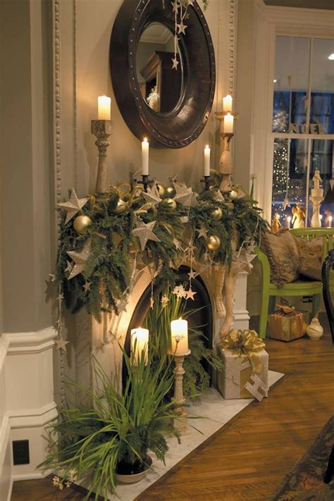 80 Best Inspirations Fireplace Decorations for Chirstmas | Christmas mantel decorations ...