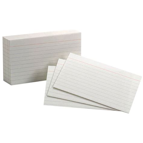 Ruled Index Cards 10Pks/100Ea 3X5 White - ESS00031 | Tops Products ...