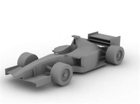 Vehicle Formula 1 Car 3D Model - .Ma, Mb, .Obj - 123Free3DModels