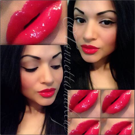 Glossy red lips | Beauty makeup, Beauty, Red lips