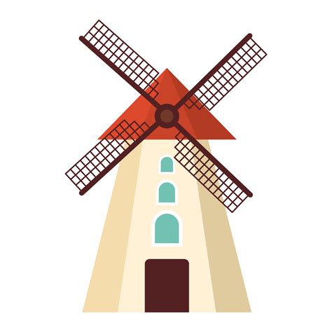 Windmill icon. Vector illustration. 4582231 Vector Art at Vecteezy