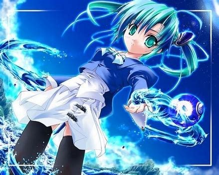 Blue Anime Girl - AnNiEwAnNiE Photo (30851908) - Fanpop