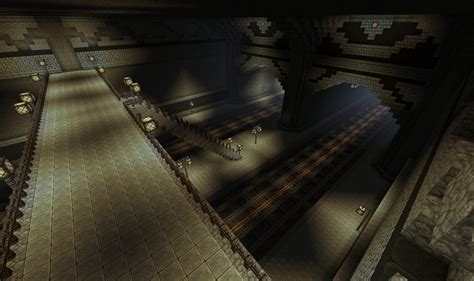 Underground Train Station Minecraft Map