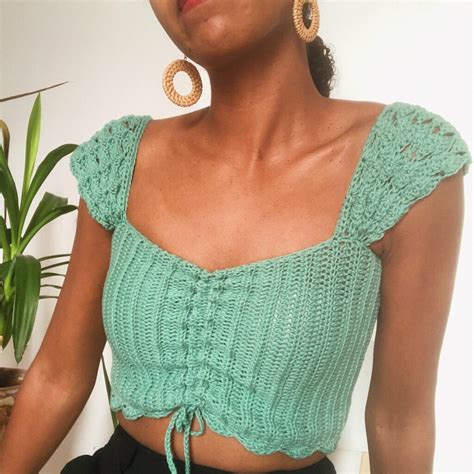 Cute Crochet Crop Tops Pattern Summer Patterns Stylish Women Clothes Diy Outfits Visit Lace ...