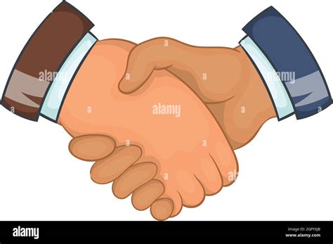 Handshake icon, cartoon style Stock Vector Image & Art - Alamy