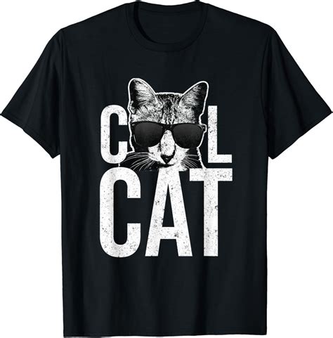 Amazon.com: Funny Cool Cat T-Shirt : Clothing, Shoes & Jewelry