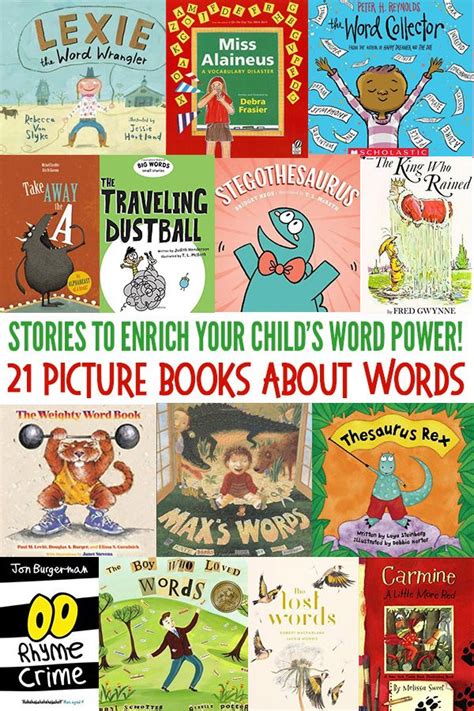 21 Picture Books About Words: Stories To Enrich Your Child’s Word Power | Picture book, Children ...