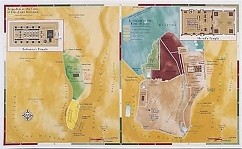 Abingdon Bible Land Map--Jerusalem, Old Testament/ | Cokesbury