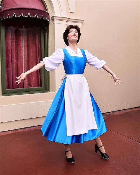 Belle Blue Dress Costume, Disney Face Characters, Disney Friends, Disney Parks, Beauty And The ...