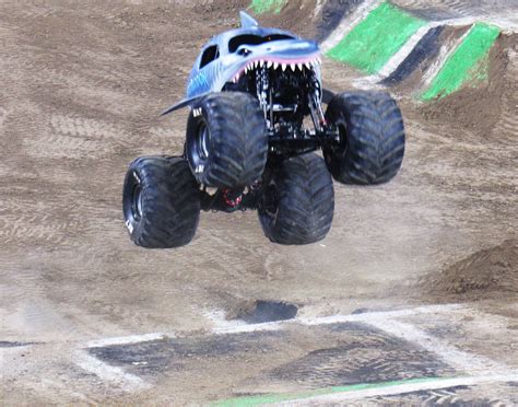 Megalodon Monster Truck Airborne Free Stock Photo - Public Domain Pictures