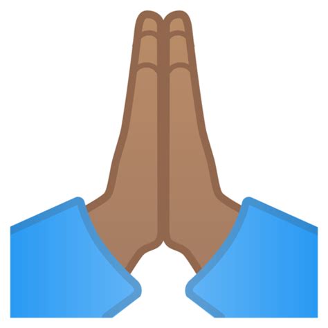 Hand Emoji Clipart Brown Hand Praise Hands Emoji Transparent Png ...