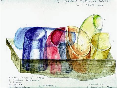 Sketch for the concept of St. Ignatius Chapel in Seattle (Steven Holl) | Steven holl, Church ...