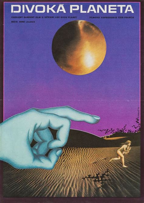 Czech poster for FANTASTIC PLANET (René Laloux, France/Czechoslovakia, 1973) Designer: Mrazek ...