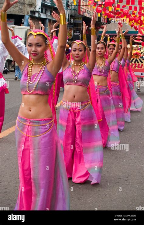 belly dance lineup Sinulog Festival Cebu Philippines Stock Photo - Alamy