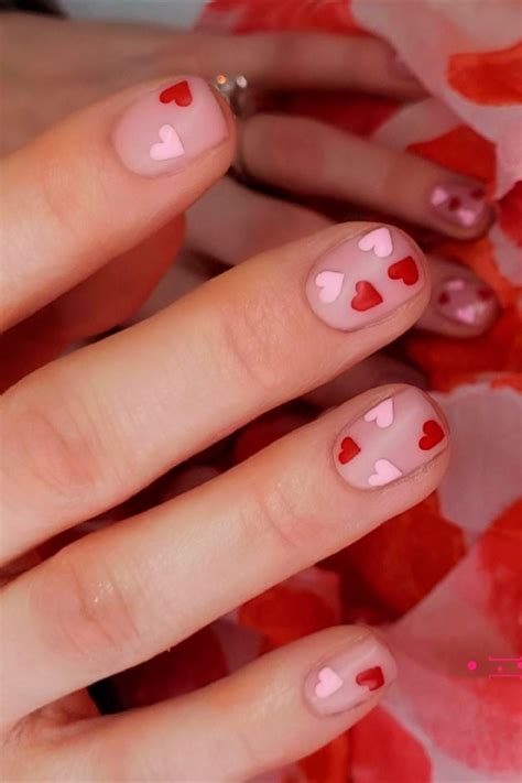 Top 50 valentines nails short ideas 2024 - flamegeuss.com