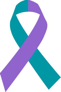 Teal & Purple Ribbon Awareness Products for Suicide, Sexual Assault ...