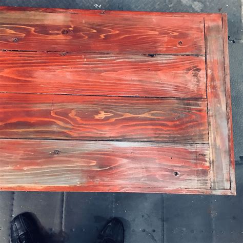 Custom built cedar indoor/outdoor coffee table with distressed look for Sale in Carmel, IN - OfferUp