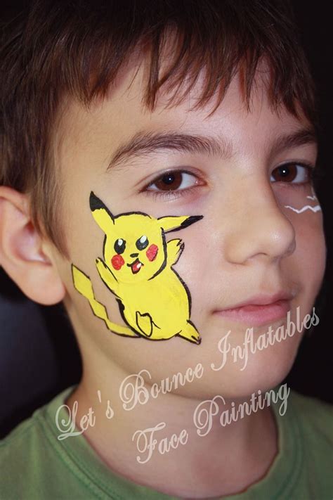 Face Painting For Boys, Face Painting Easy, Face Painting Designs, Body Painting, Pikachu Face ...