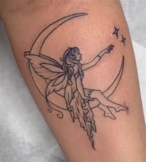 Moon Fairy Tattoo | Simplistic and Inspirational Hand Tattoos