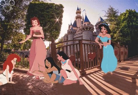 Disney Princesses Crossover GIF - Disney Princesses Crossover Awesome Edit - Discover & Share GIFs