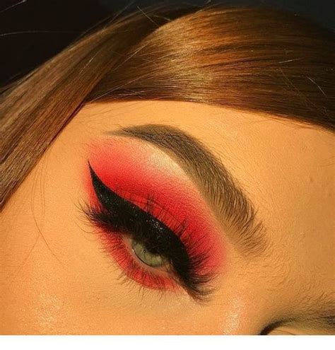 IT IS HOT ! : Red Eyeshadow Looks | Red eye makeup, Makeup eyeliner ...