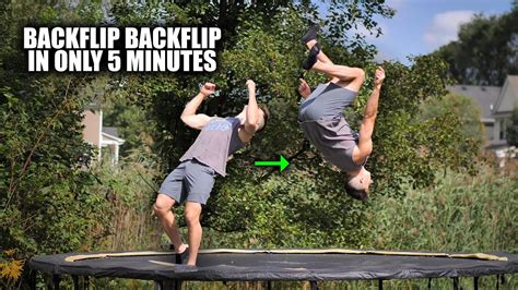 Learn How to Continuous Backflip On Trampoline - In Only 5 Minutes - YouTube