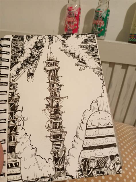 the wizard's tower : r/drawing