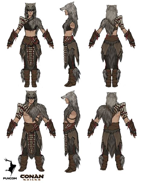 ArtStation - Conan Exiles: Savage Frontier armor concepts, Jenni Lambertsson | Armor concept ...