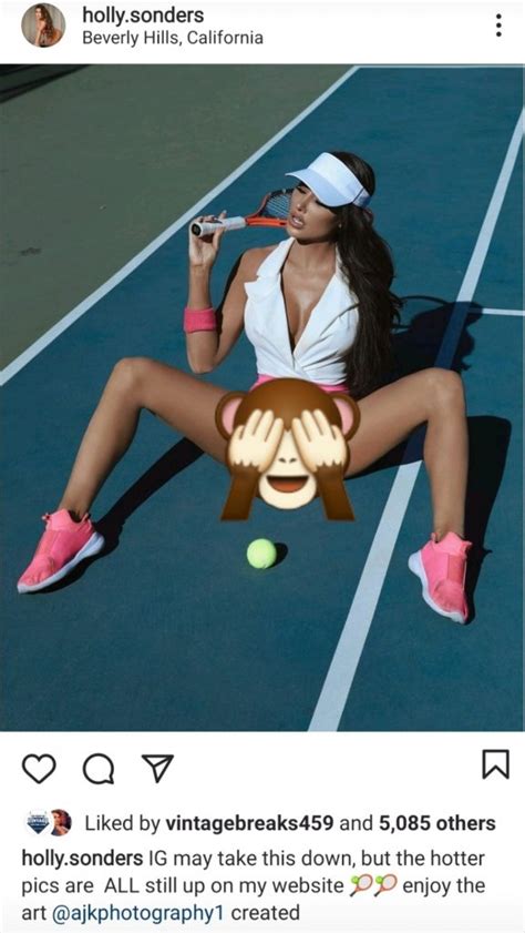 Holly Sonders Does Tennis In A Very Skimpy Outfit For Her Website