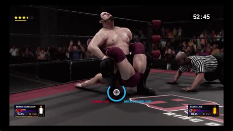 WWE 2K19: ROH Samoa Joe vs Bryan Danielson - YouTube